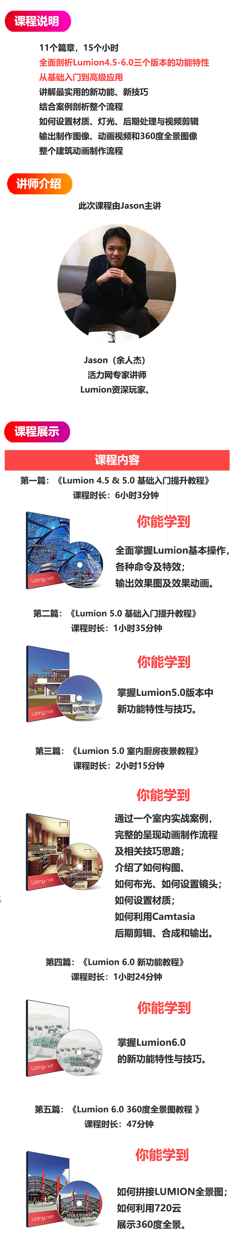 Lumion4.5-6.0景观动画入门到高级教程教程
