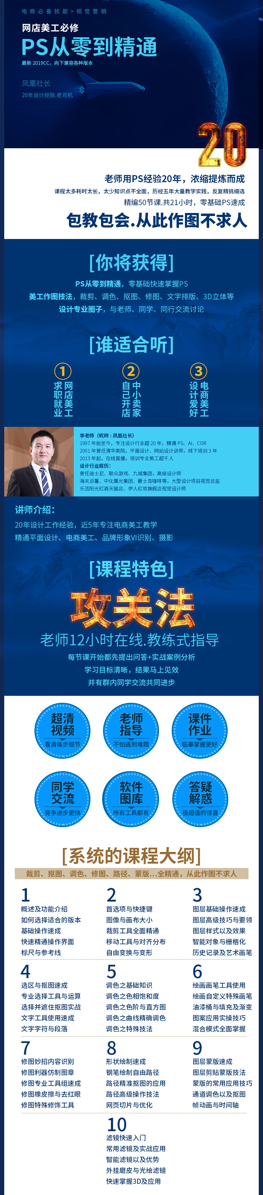 PS从零基础到精通实战快速入门教程