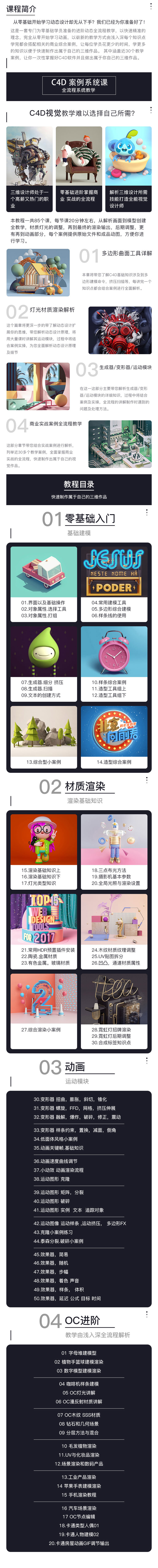 C4D零基础建模渲染教程