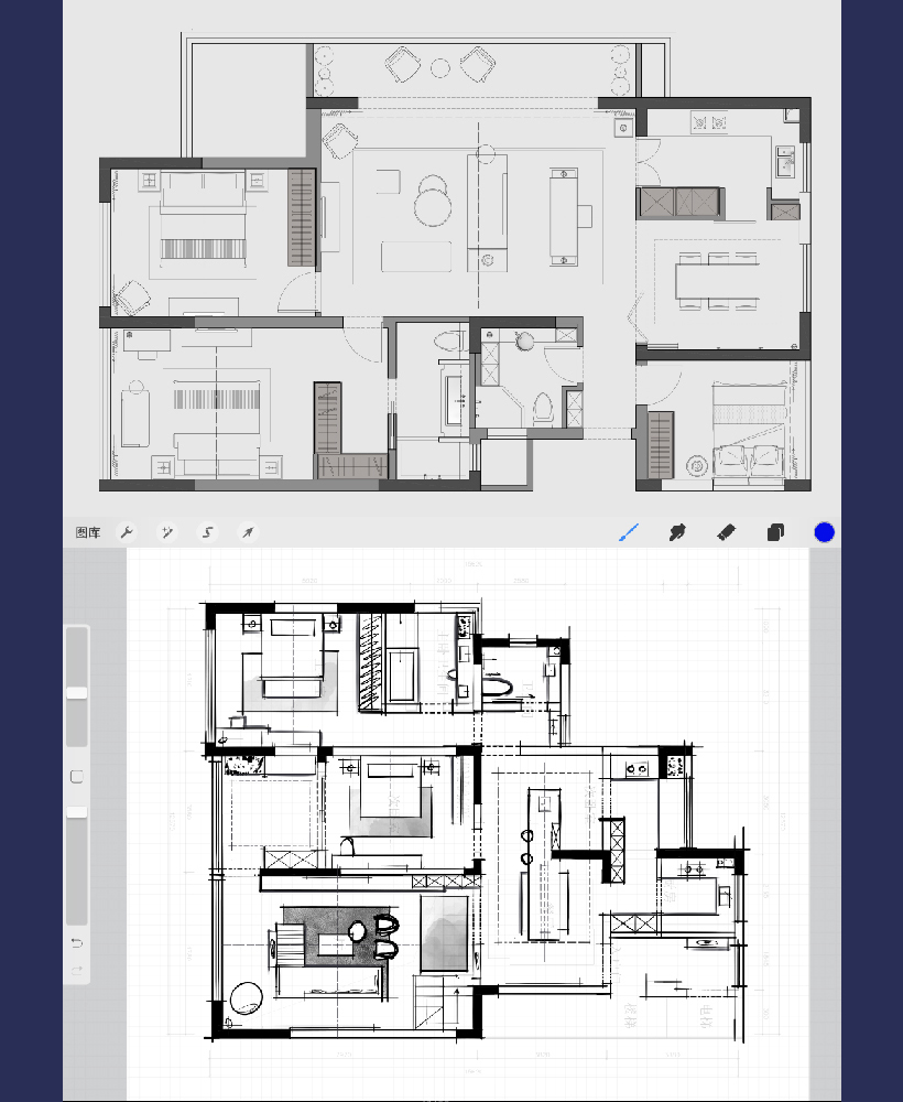 SKetchbook住宅平面优化教程
