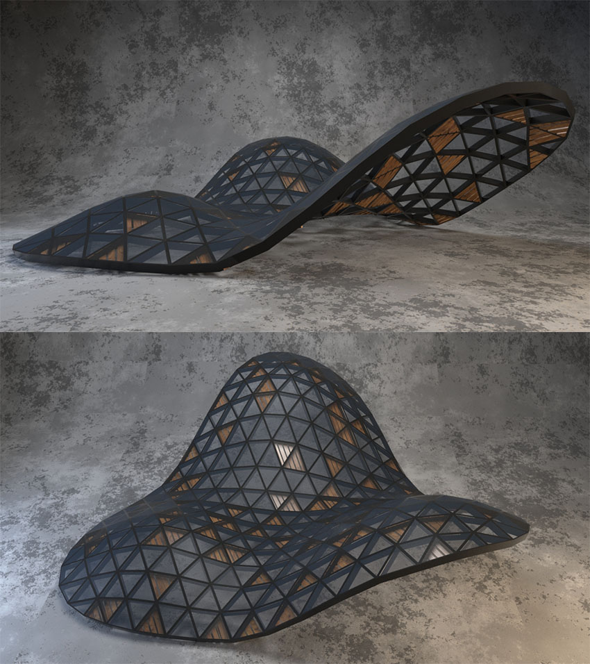 3DMax三角窗拼接框架教程