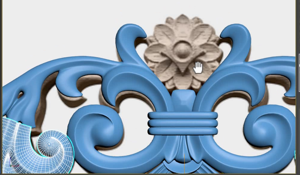 3DMax零基础欧式雕花建模教程