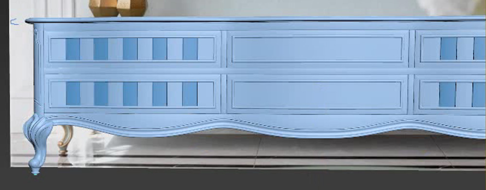 3DMax零基础欧式电视柜建模教程