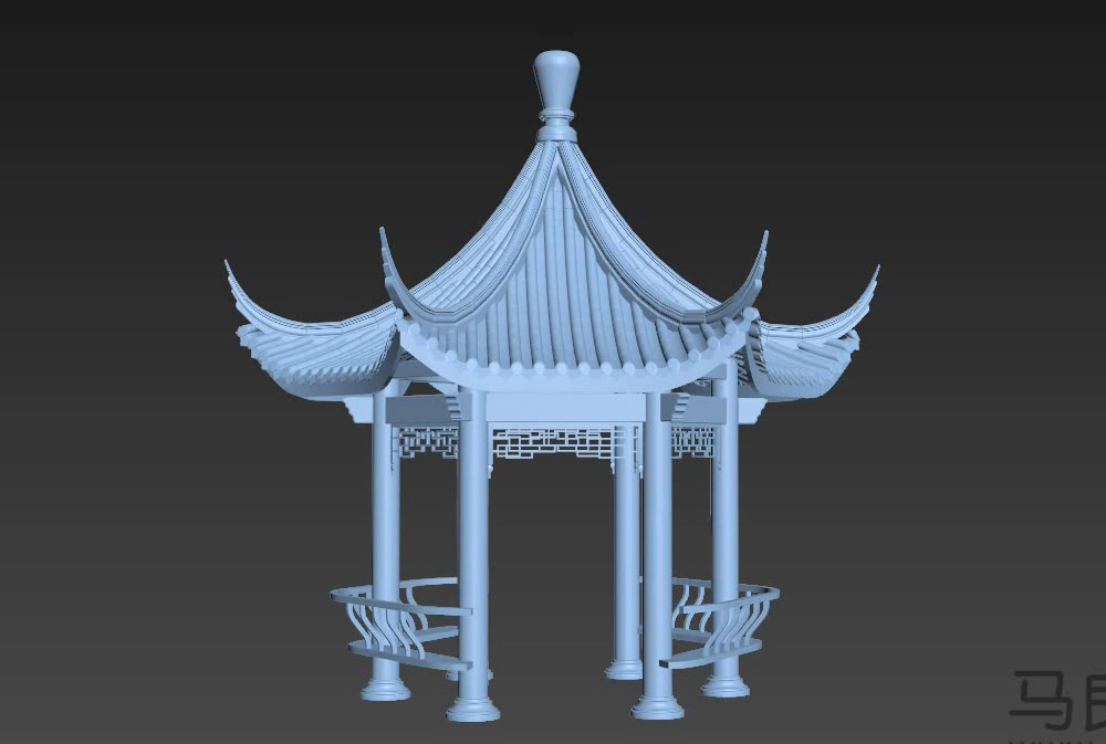 3DMax园林石假山亭桥零基础教程