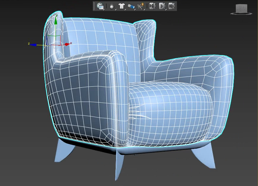 3DMax零基础小沙发建模视频教程