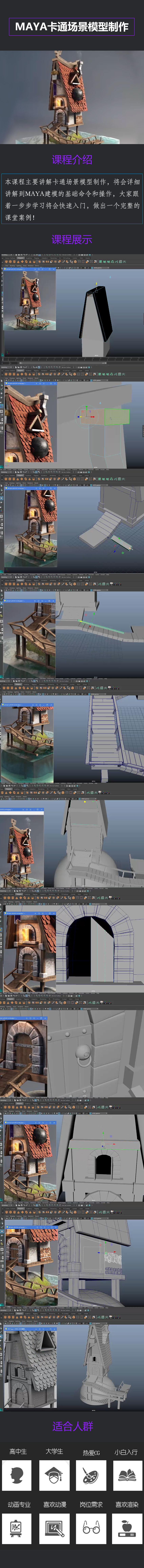 Maya制作卡通场景建模教程