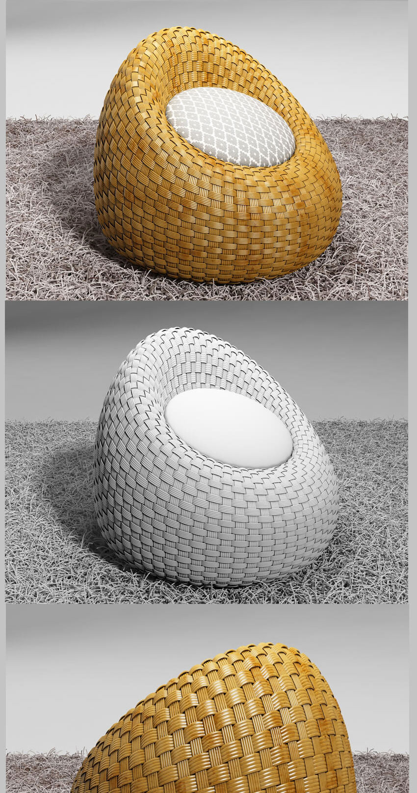 3DMax竹编、藤编家具建模渲染教程