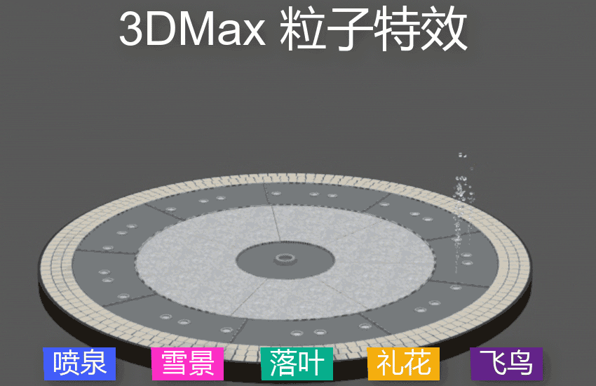 3dmax建筑漫游动画3D室外Forset火凤凰