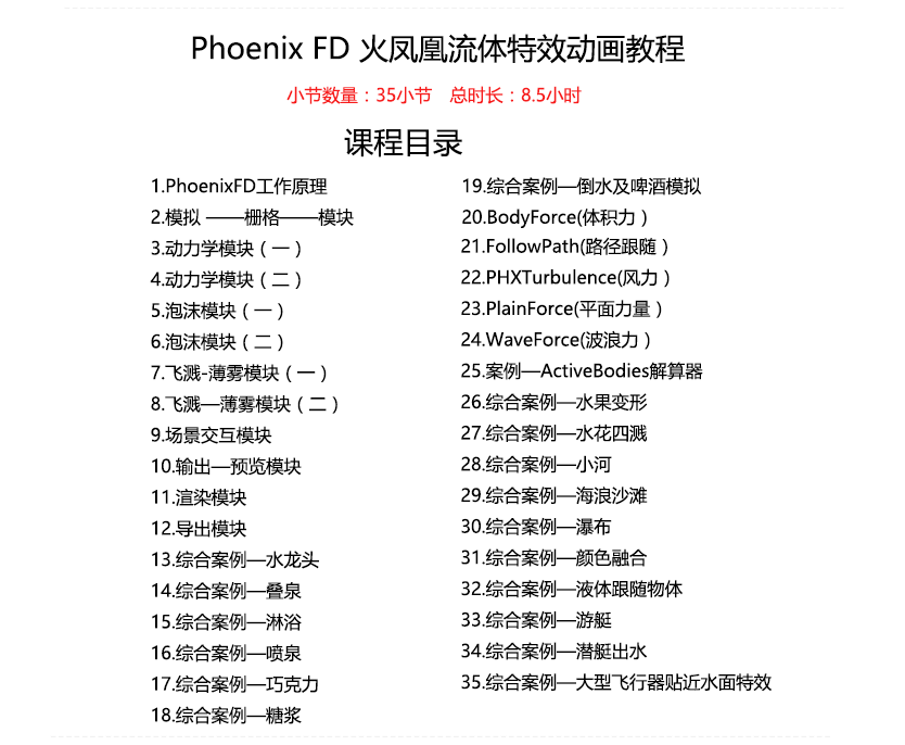 Phoenix FD 火凤凰流体特效动画教程