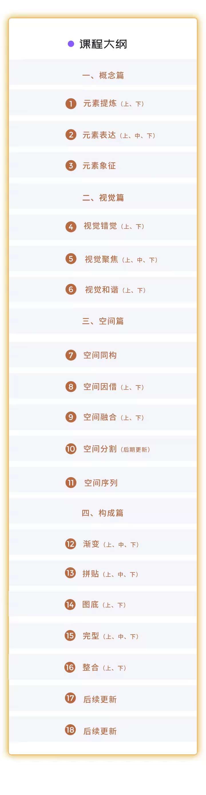 设计师必学的十八大设计手法视频教程