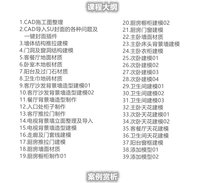 SketchUp草图大师室内基础建模+插件使用