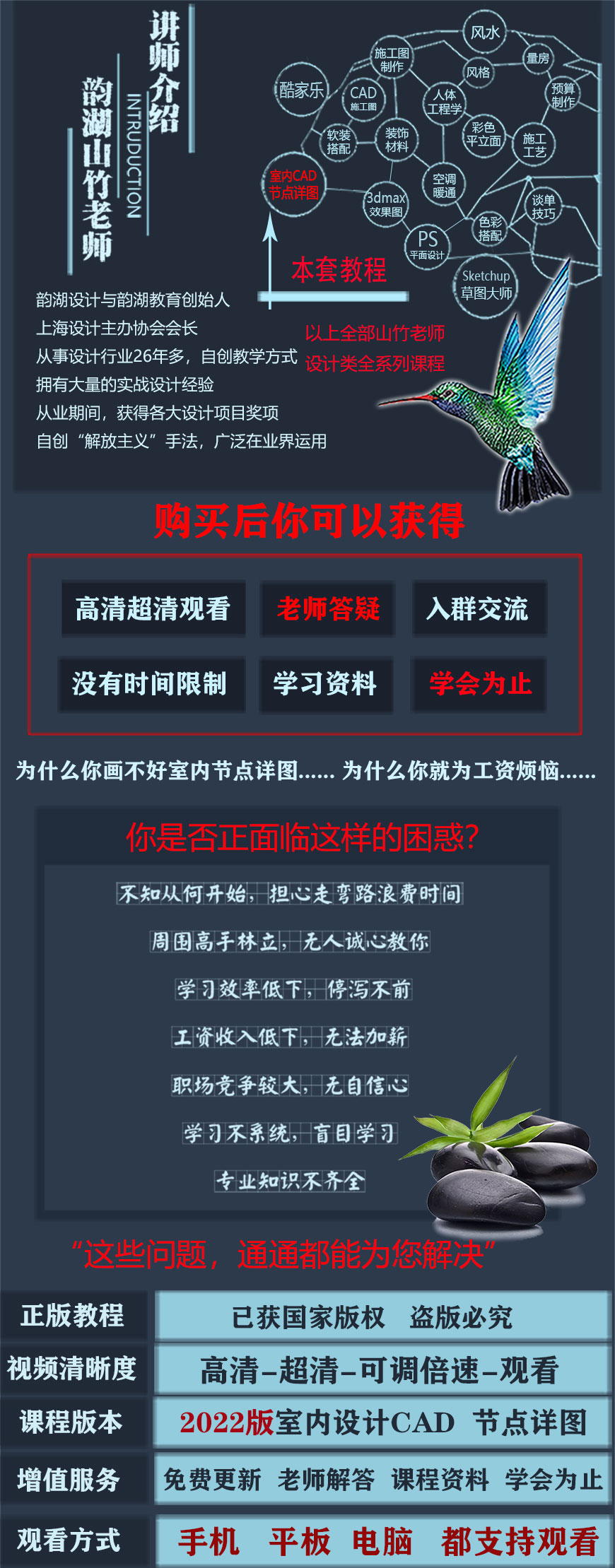室内设计CAD节点详图剖面教程课