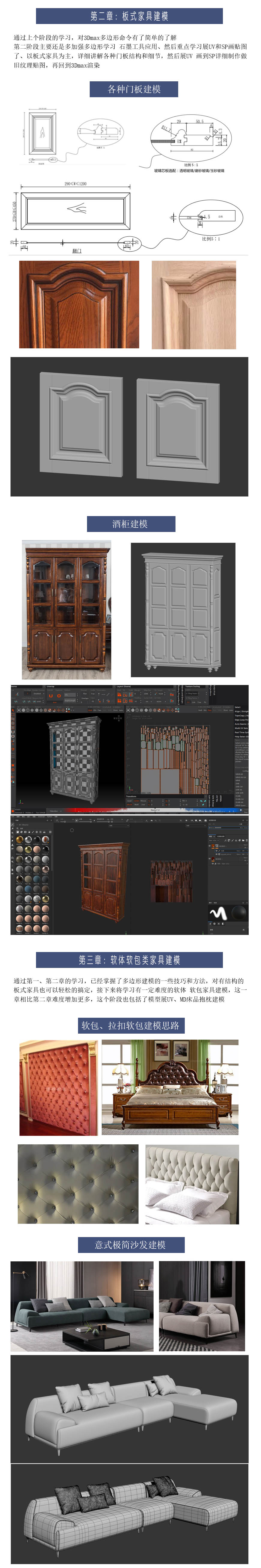 3Dmax系统家具建模课程