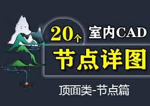 室内设计CAD节点详图剖面教程顶面类节点篇课