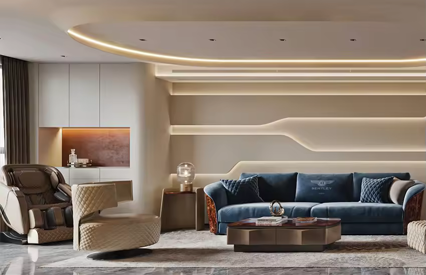 corona渲染___暖色稳重客厅