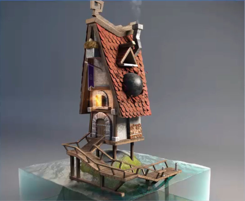 Maya制作卡通场景建模教程