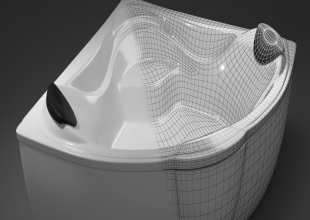 3dmax建模教程——浴缸