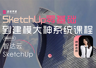 SketchUp零基础到建模大神系统课
