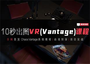 VR终于可以10秒出图并实时漫游动画（Vantage教程）