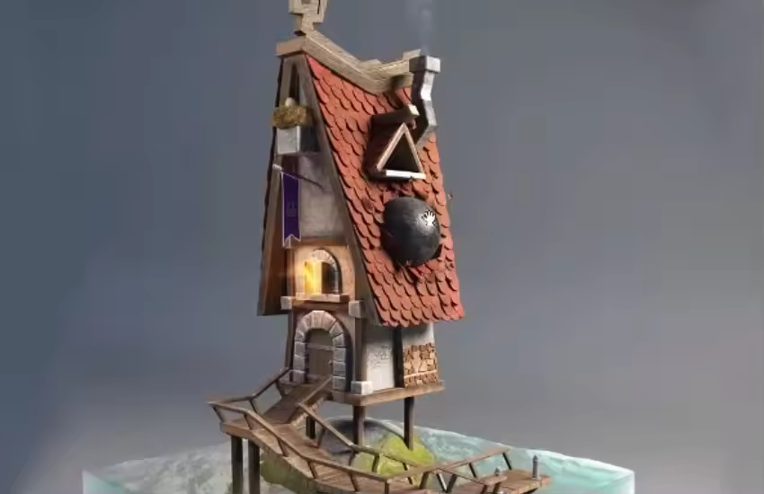 Maya制作卡通场景建模教程