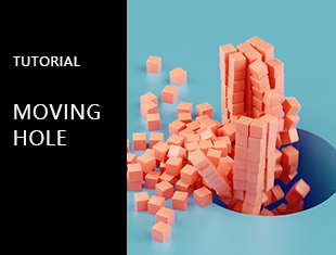 C4D Moving Hole动效制作教程